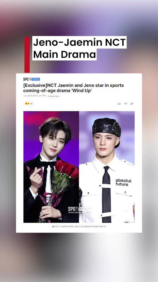 Video: Jeno-Jaemin NCT Bakal Main Drama Wind Up