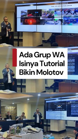 Video: Terungkap Grup WA Aksi Ricuh, Isinya Tutorial Bikin Molotov