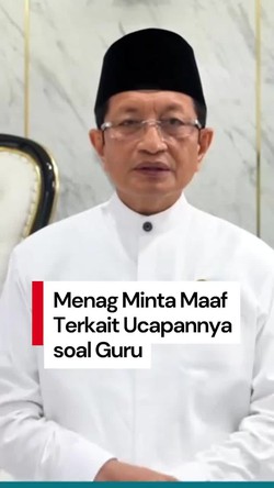 Video: Menag Minta Maaf soal Sebut Kalau Mau Cari Uang Jangan Jadi Guru