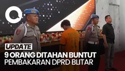 Video: 41 Perusuh Diduga Bakar DPRD Blitar Dibekuk, 9 di Antaranya Ditahan