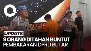 Video: 41 Perusuh Diduga Bakar DPRD Blitar Dibekuk, 9 di Antaranya Ditahan