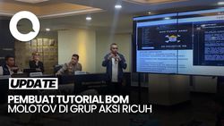 Video Polisi: Profesor R Sebar Cara Bikin Molotov di Grup WA Aksi Ricuh