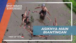 Menghadirkan Keseruan Bermain Biantingan di Medan Lumpur Banyuwangi  