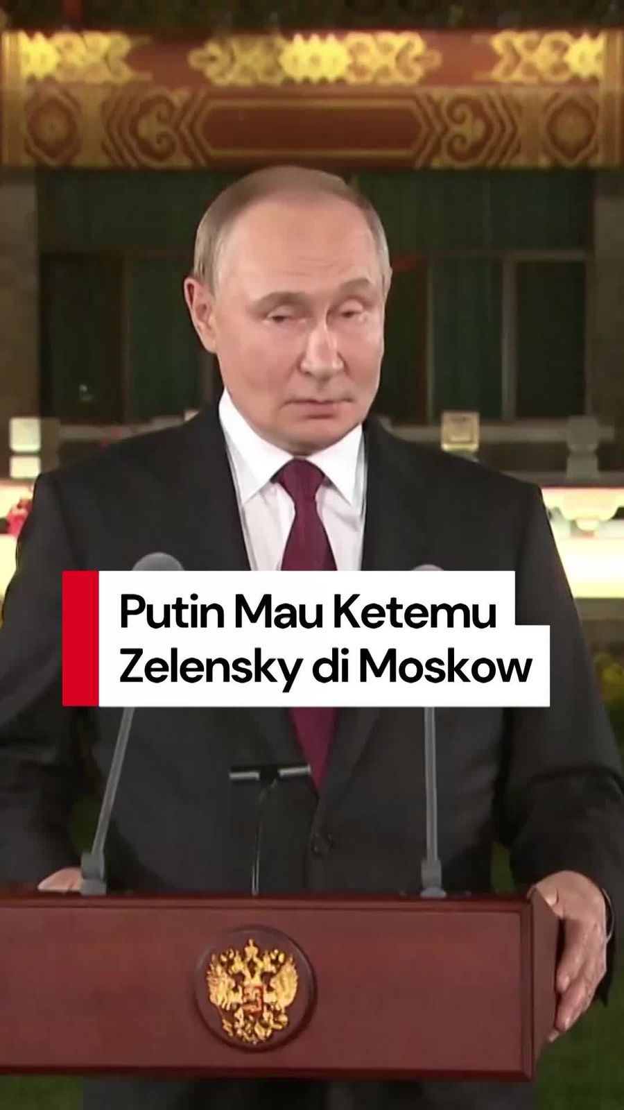 Video Putin Siap Bahas Perdamaian Jika Zelensky Bersedia ke Moskow