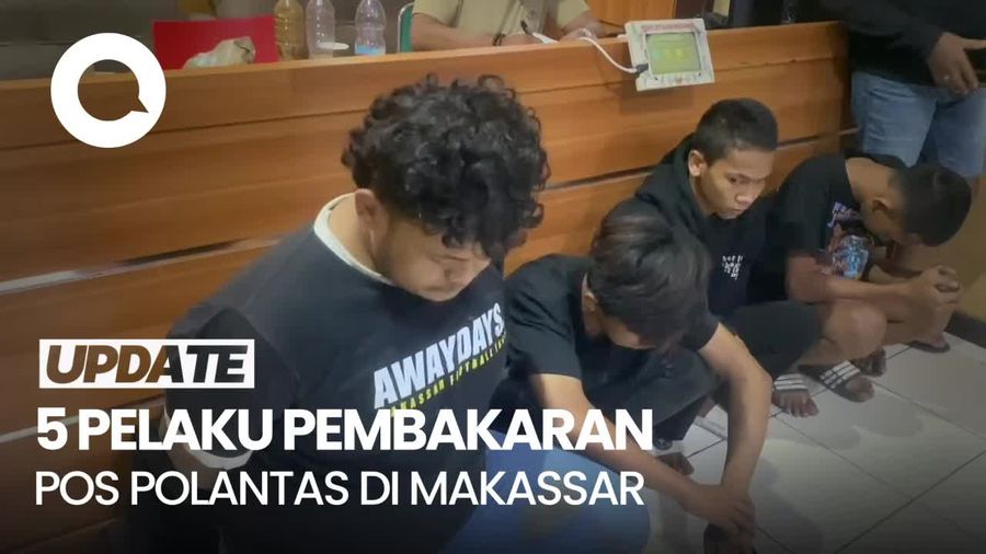 Video Pengakuan Pembakar Pos Polisi di Makassar: Nggak Tahu, Bodoh Saya