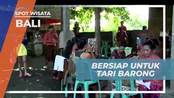 Bersiap Menyaksikan Persiapan Penari Tari Barong di Bali  