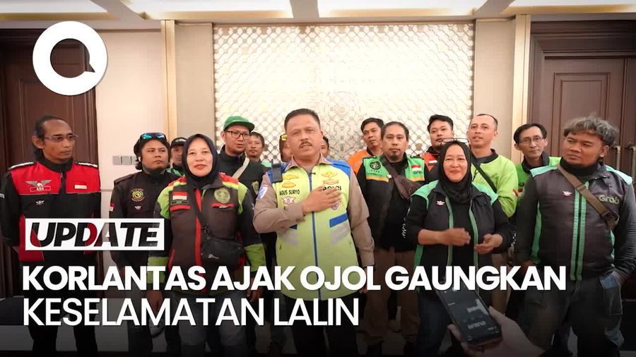 Video: Kakorlantas Gandeng Ojol Kolaborasi Gaungkan Keselamatan Lalin