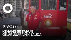 Video Ferrari Kenang 50 Tahun Gelar Juara F1 Niki Lauda di Sirkuit Monza
