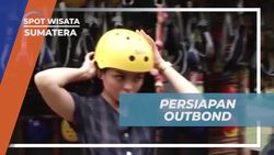 Melakukan Aktivitas Outbound dengan Pengaman di Area Adventure Taman Simalem, Sumatera Utara  