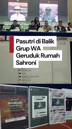 Video: Pasutri Kendalikan Grup WA, Ajak Massa Geruduk Rumah Sahroni