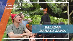 Mengikuti Kegiatan Belajar Bahasa Jawa di Sekolah Alam Hutan De Djawatan Banyuwangi  