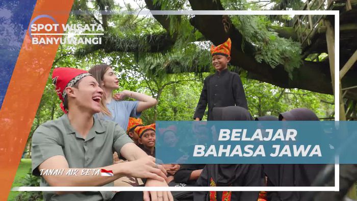 Mengikuti Kegiatan Belajar Bahasa Jawa di Sekolah Alam Hutan De Djawatan Banyuwangi  