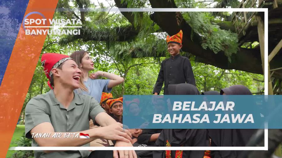 Mengikuti Kegiatan Belajar Bahasa Jawa di Sekolah Alam Hutan De Djawatan Banyuwangi  