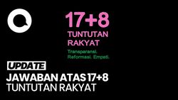 Video 17+8 Tuntutan Rakyat Dijawab DPR, TNI, dan Polri