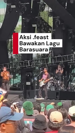 Video Aksi .feast Bawakan Lagu Baskara, Dilengkapi Sentilan untuk Penguasa