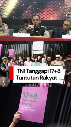 Video: TNI Tanggapi 17+8 Tuntutan Rakyat 