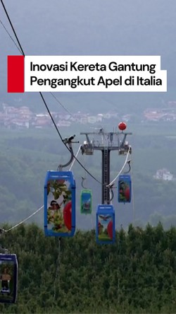  Video: Kereta Gantung di Italia Ini Bukan Bawa Wisatawan, Tapi...