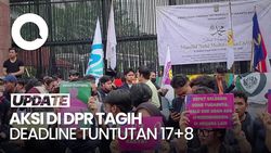 Video: Aksi Demo Tagih Deadline 17 Tuntuntan Rakyat