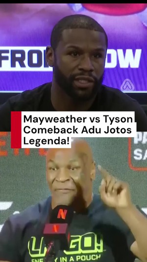 Video Dua Ikon Tinju Dunia Balik Naik Ring: Mayweather vs Tyson
