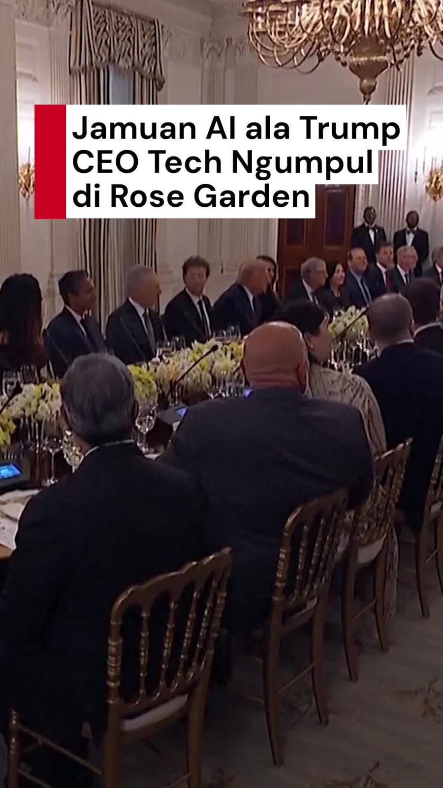 Video Trump Kumpulkan CEO Teknologi: Bill Gates, Tim Cook, hingga Mark Zuckerberg
