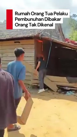 Video: Rumah Ortu Pembunuh Bocah Perempuan di Kolaka Timur Dibakar OTK