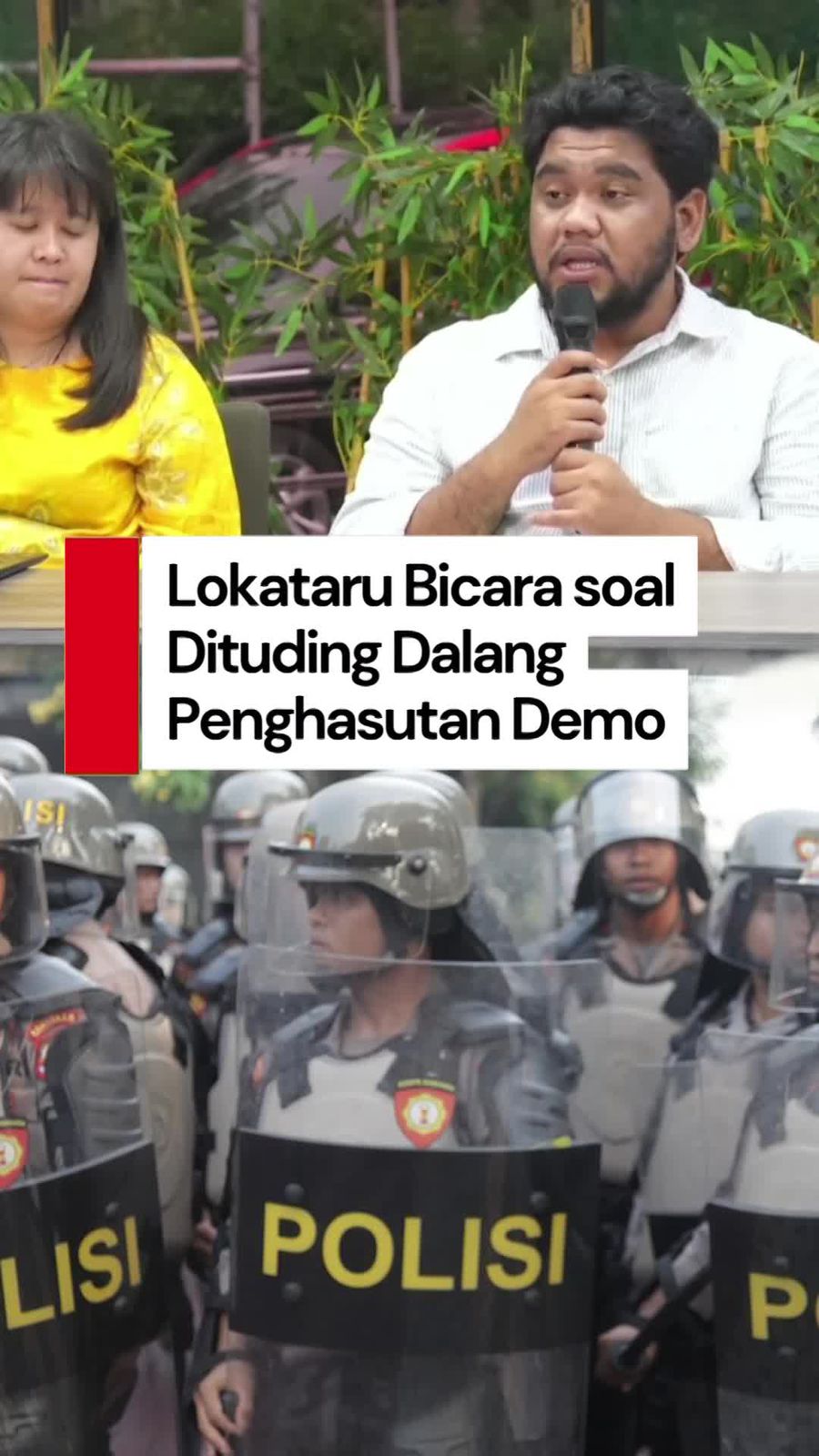 Video: Lokataru Tak Terima Dituduh Dalang Penghasutan Kericuhan Demo