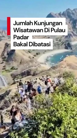 Video Gokil! Jumlah Wisatawan Pulau Padar Tembus 1.700 Orang per Hari