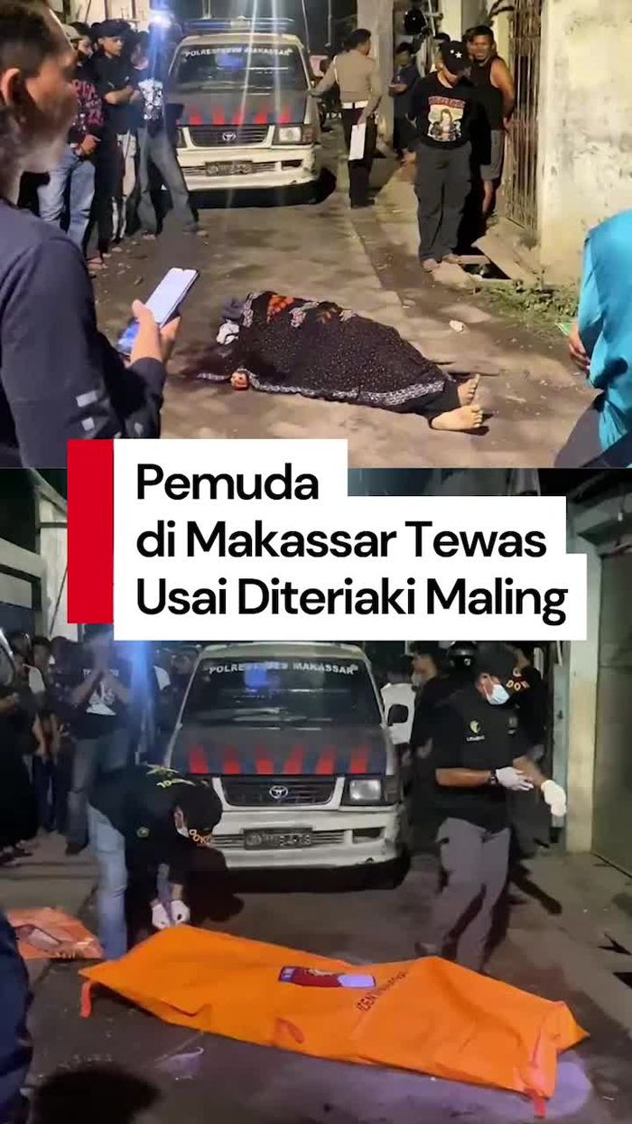 Video: 2 Pemuda di Makassar Diteriaki Maling hingga Tabrak Tiang, 1 Orang Tewas