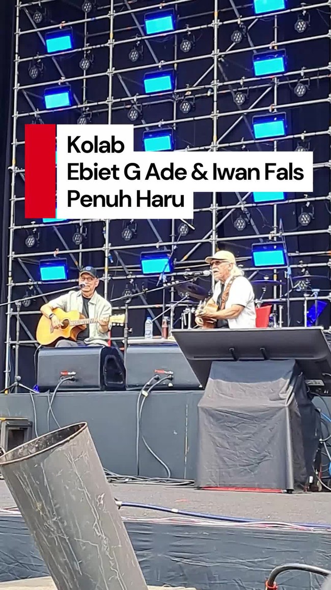 Video Syahdunya Kolaborasi Ebiet G Ade & Iwan Fals di Pestapora 2025