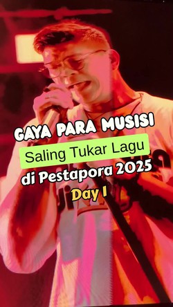 Video: Gaya Para Musisi Saling Tukar Lagu di Panggung Pestapora 2025