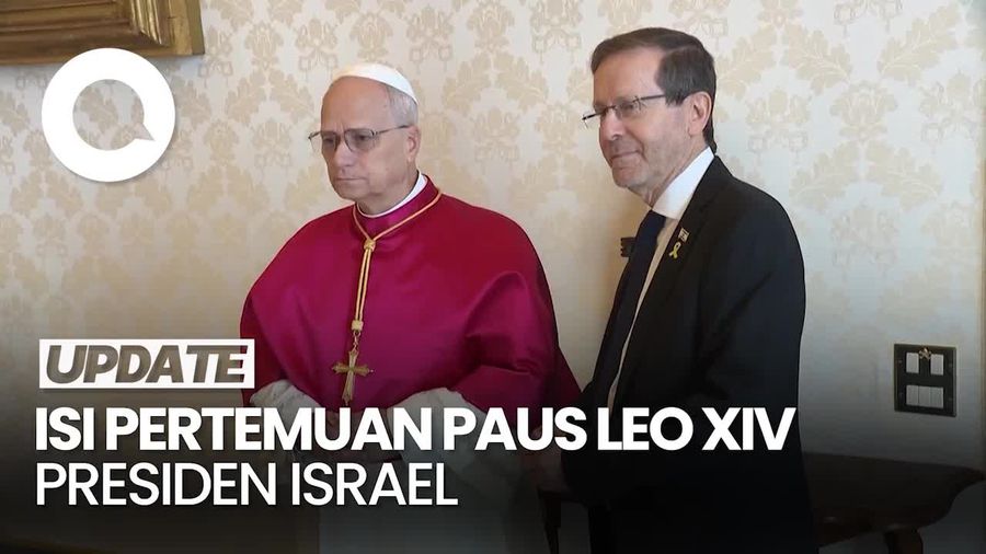 Video: Paus Leo XIV Temui Presiden Israel, Bicara soal Kondisi Gaza