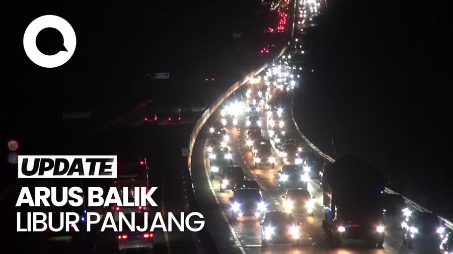 Video: Arus Balik Libur Panjang, Kendaraan Padati Tol Cipularang