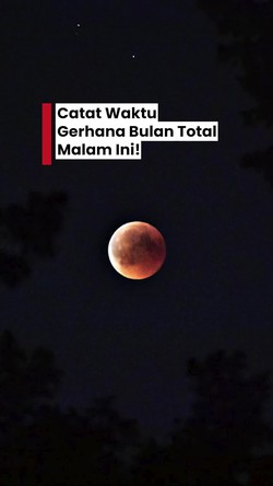 Video: Malam Ini Ada Gerhana Bulan Total, Catat Waktunya!