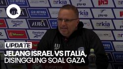 Video Jawaban Pelatih Timnas Israel soal Gaza Jelang Laga Lawan Italia