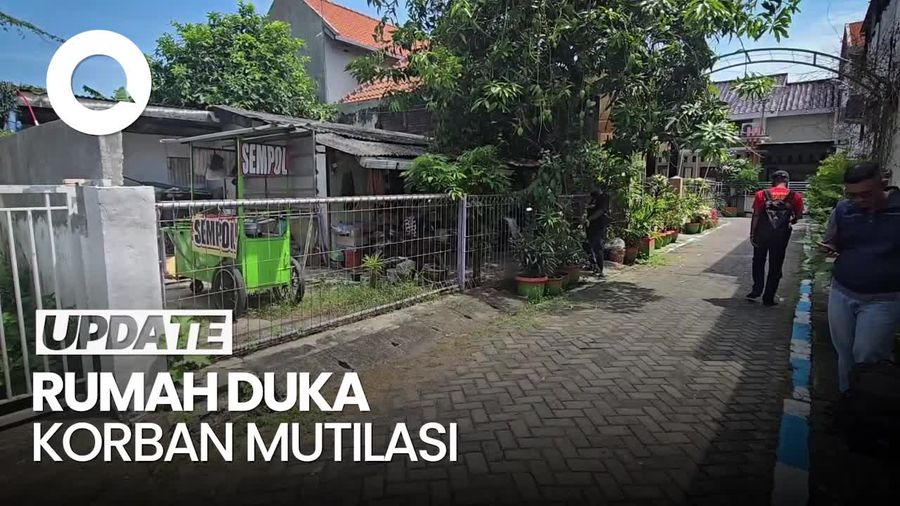 Video: Suasana Rumah Duka Korban Mutilasi Alvi di Lamongan
