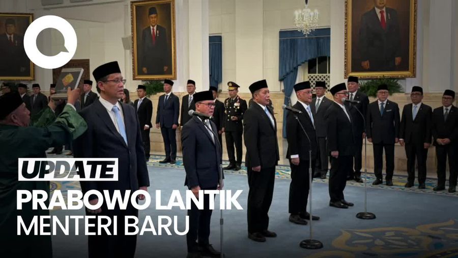Video: Momen Prabowo Lantik Pengganti Sri Mulyani-Budi Arie