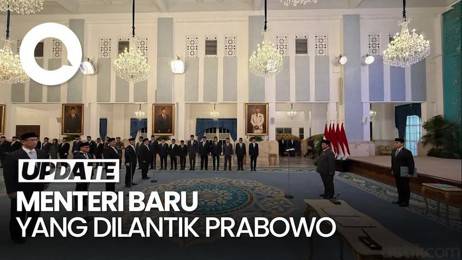 Video Daftar Menteri yang Dilantik Prabowo: Purbaya Yudhi hingga Danhil Anzar