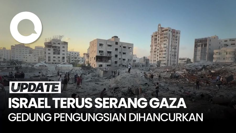 Video Pilu Warga Gaza Setelah Israel Hancurkan Gedung Pengungsian 