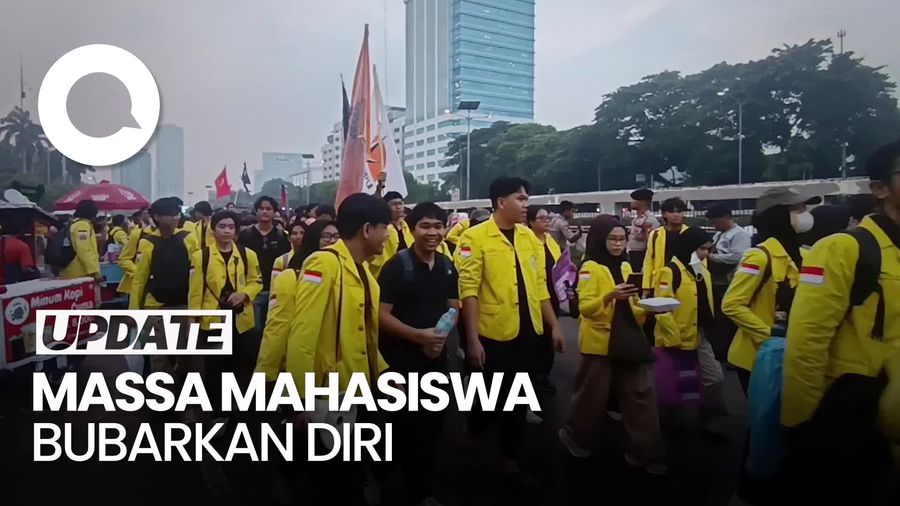 Video: Demo Mahasiswa di DPR Bubar, Arus Lalin Mulai Lancar
