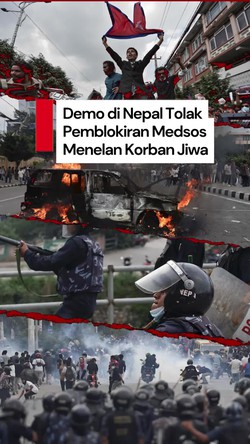 Video: 19 Orang Tewas dalam Demo Gen Z di Nepal Tolak Pemblokiran Medsos