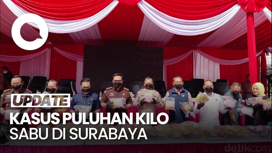 Video: Peredaran Sabu 80 Kg dan 40 Ribu Pil Ekstasi di Surabaya Digagalkan