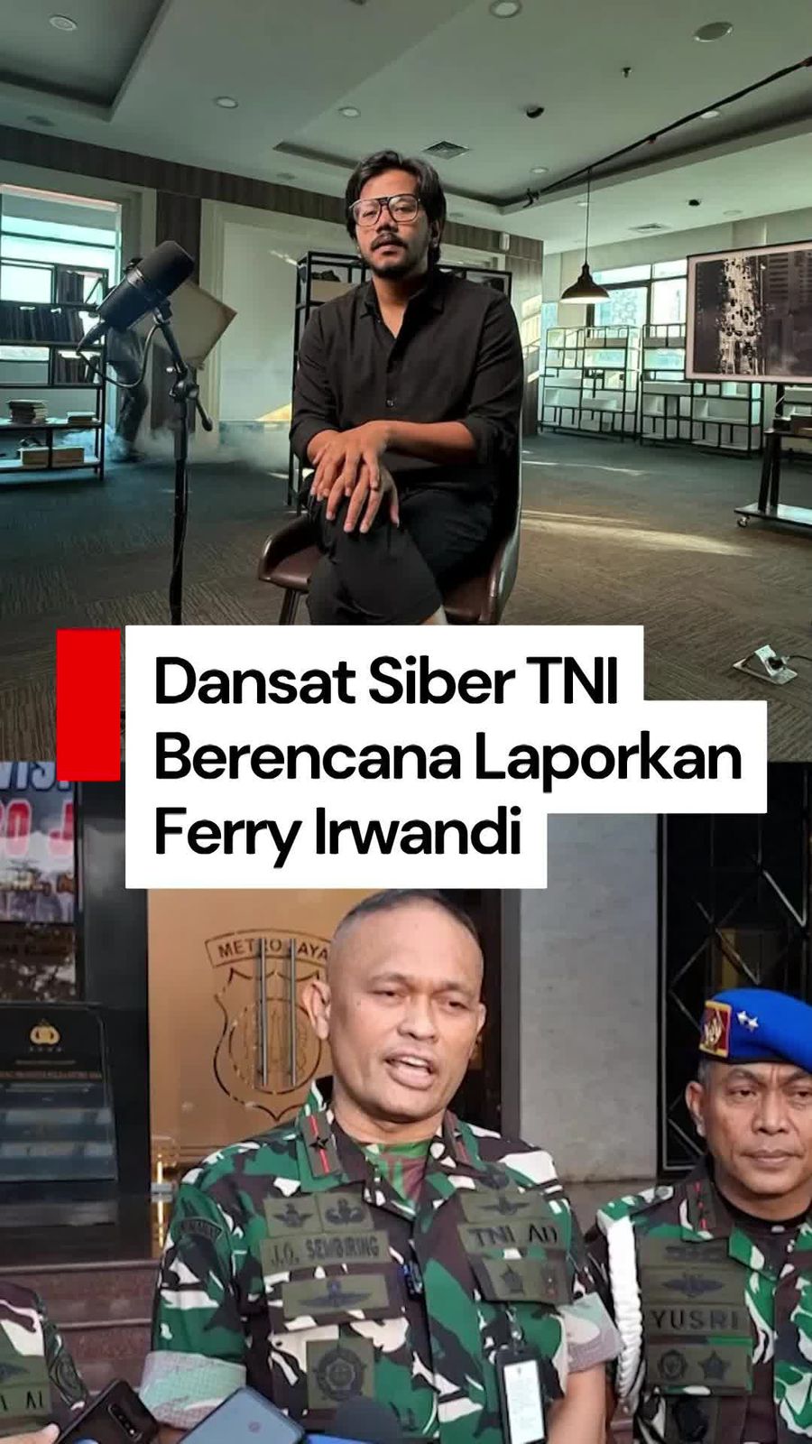 Video: Dansatsiber TNI Temukan Dugaan Tindak Pidana Ferry Irwandi 