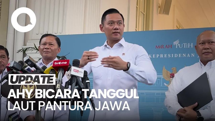Video AHY Menghadap Prabowo di Istana, Bahas Tanggul Laut Pantura Jawa