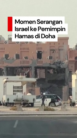 Video: Rekaman Detik-Detik Israel Serang Doha Qatar, Asap Hitam Mengepul