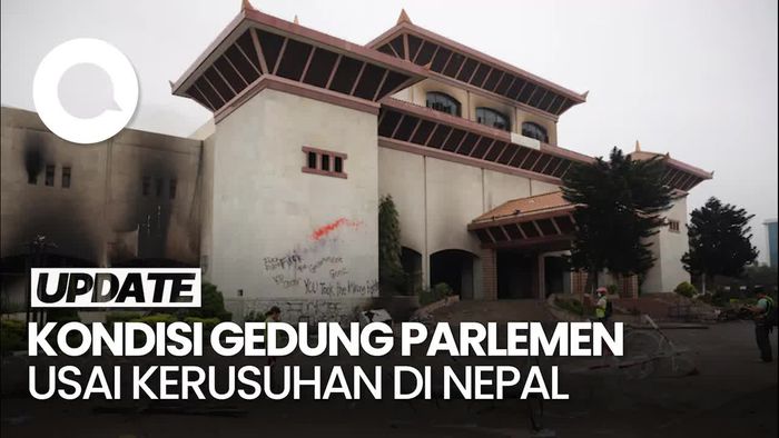 Video: Kondisi Gedung Parlemen Nepal Porak Poranda Usai Demo Berdarah
