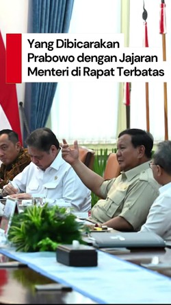 Video Isi Ratas Prabowo dengan Sejumlah Menteri: Minta Program Dipercepat