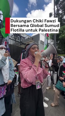 Video: Suara Dukungan Chiki Fawzi untuk Gaza Bersama Global Sumud Flotilla