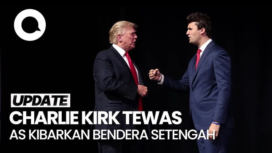 Video: AS Kibarkan Bendera Setengah Tiang Usai Charlie Kirk Tewas Ditembak