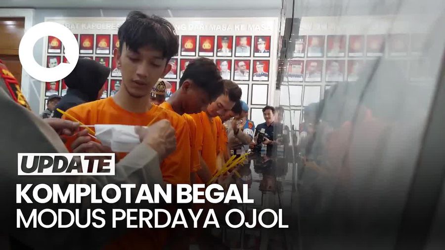 Video: Komplotan Begal di Bandung Modusnya Perdaya Ojol via Aplikasi