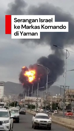 Video: Israel Lancarkan Serangan ke Markas Komando Ibu Kota Yaman